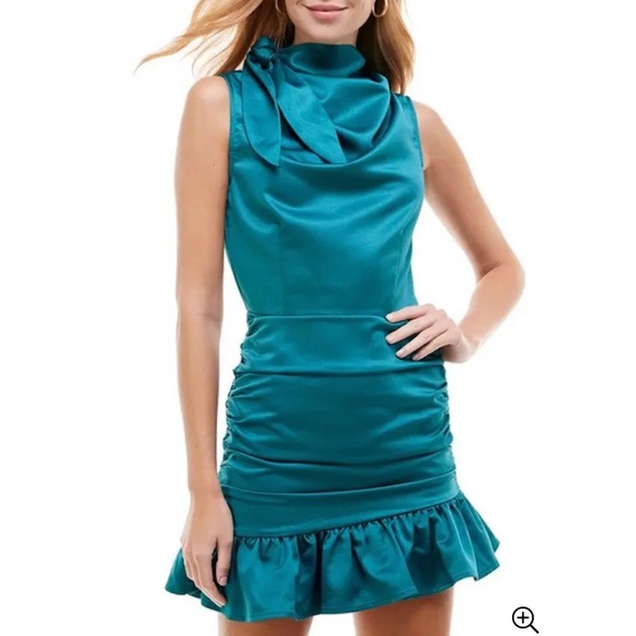 TEAL TCEC DRESS - Picture 1 of 6
